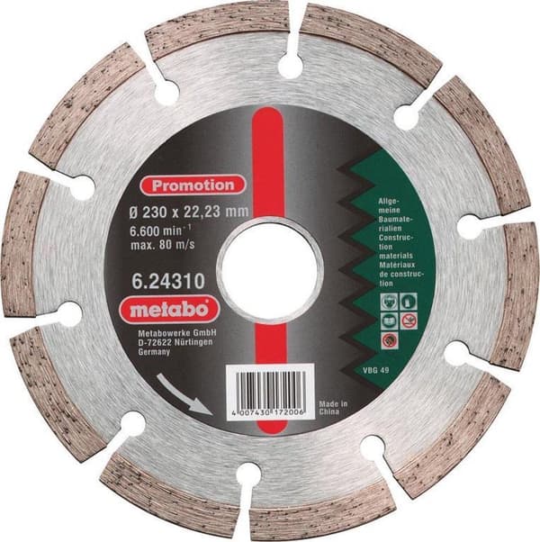 Metabo 624310000 DIA-DSS Diamantskæreskive - 230 x 22,23 mm - universal