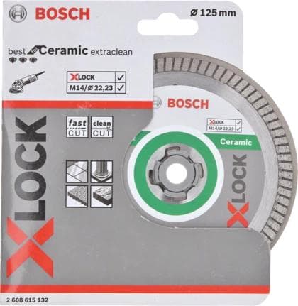 Bosch 2608615132 X-Lock Diamond Disc Best for Ceramic Extraclean Turbo - 125 mm