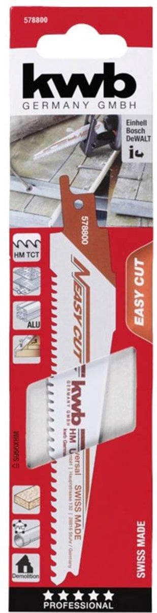 kwb 578800 Savklinge med Easy-Cut skaft, anvendelig til alle byggematerialer Savklinge længde 150 mm 1 stk.