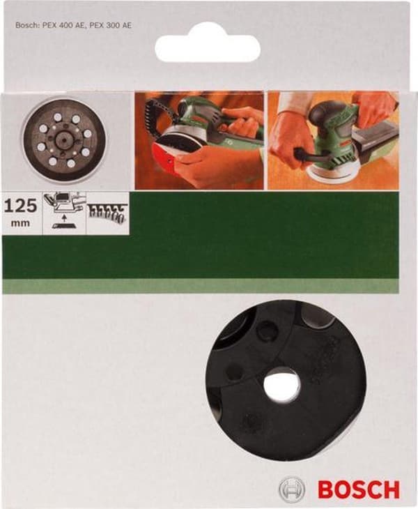 Bosch slibeplade til PEX 300 / 400 AE - 125 mm - 8 huller