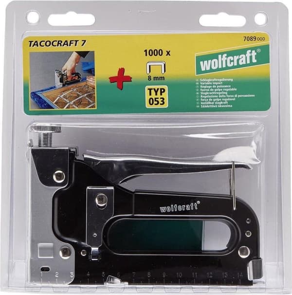 Wolfcraft tacocraft 7 Håndhæfter Hæftetype Type 53 Hæftningslængde 4 - 14 mm