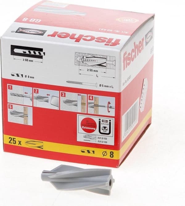 hiilihapotettu betonitulppa 8 mm (hinta per 25 kpl)