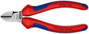 KNIPEX sideskærer 140 mm, 70 02 140 SB poleret hoved, håndtag med flerkomponentgreb, skærekapacitet blød tråd 4,0 mm dia., mellemhård tråd 2,5 mm dia.