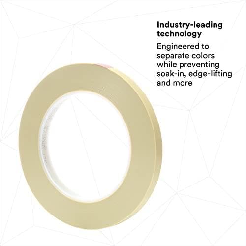 3M Color Line Tape 218 - maalarin maalarinteippi - yleiskäyttöinen - kumipohja - 55 m - 9 mm (7000048457)