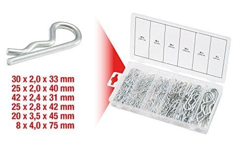 KS TOOLS jousisokkavalikoima, 1,8x33 - 3,9x75, 150 kpl. (970.0060)