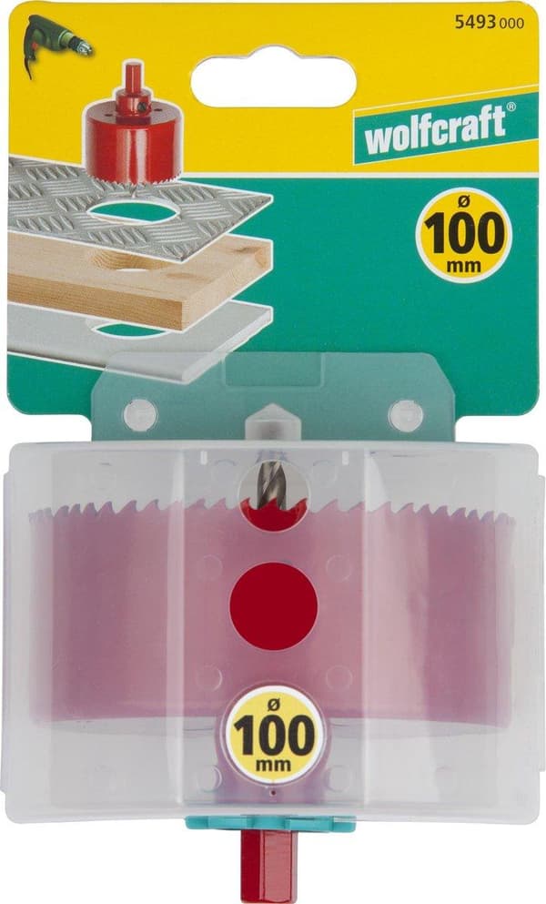 Wolfcraft 5493000 Hulsav 100 mm 1 stk.