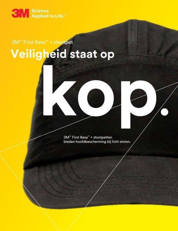 3M Skyddshjälm Bump Cap Svart