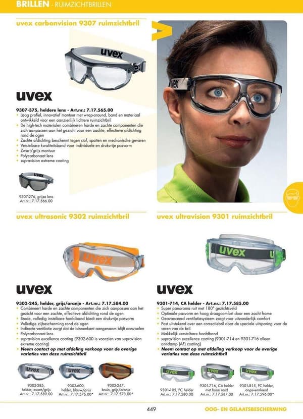 Uvex Ultrasonic 9302245 Goggles Orange Grå Din En 166-1 Din En 170