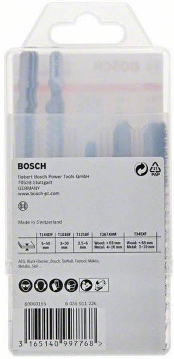 Bosch tilbehør 2607011438 JSB, multimaterialepakke, 15 stk N/A 15 stk.