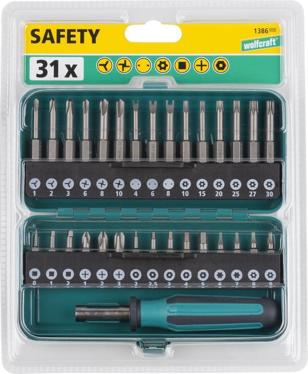 Wolfcraft Solid Combi Sikkerheds Bit Sæt