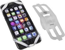 FISCHER silikone cykel smartphone holder, hvid lavet af silikone, passer til alle gængse smartphones - 1 stk (86274)