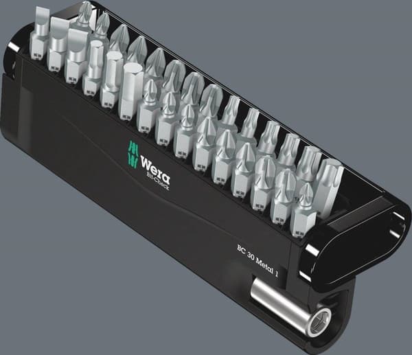 Wera 05057434001 30-delt Bit-Check 30 Metal 1 Bit sæt