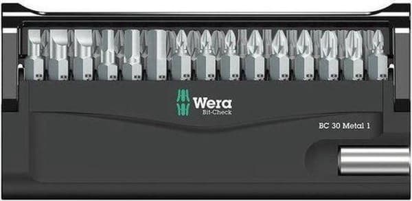 Wera 05057434001 30-delt Bit-Check 30 Metal 1 Bit sæt