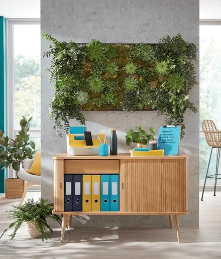 LEITZ plastikfil Corsy Soft-Touch, DIN A4, 80 mm, blå uden kantbeskyttelse, lavet af gråt karton med soft-touch overflade, - 1 stk (1061-00-61)