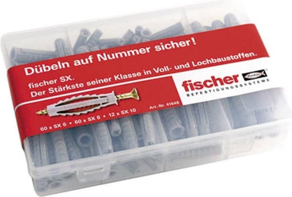 Fischer Meister-Box SX Plugg sortiment 41648 132 delar