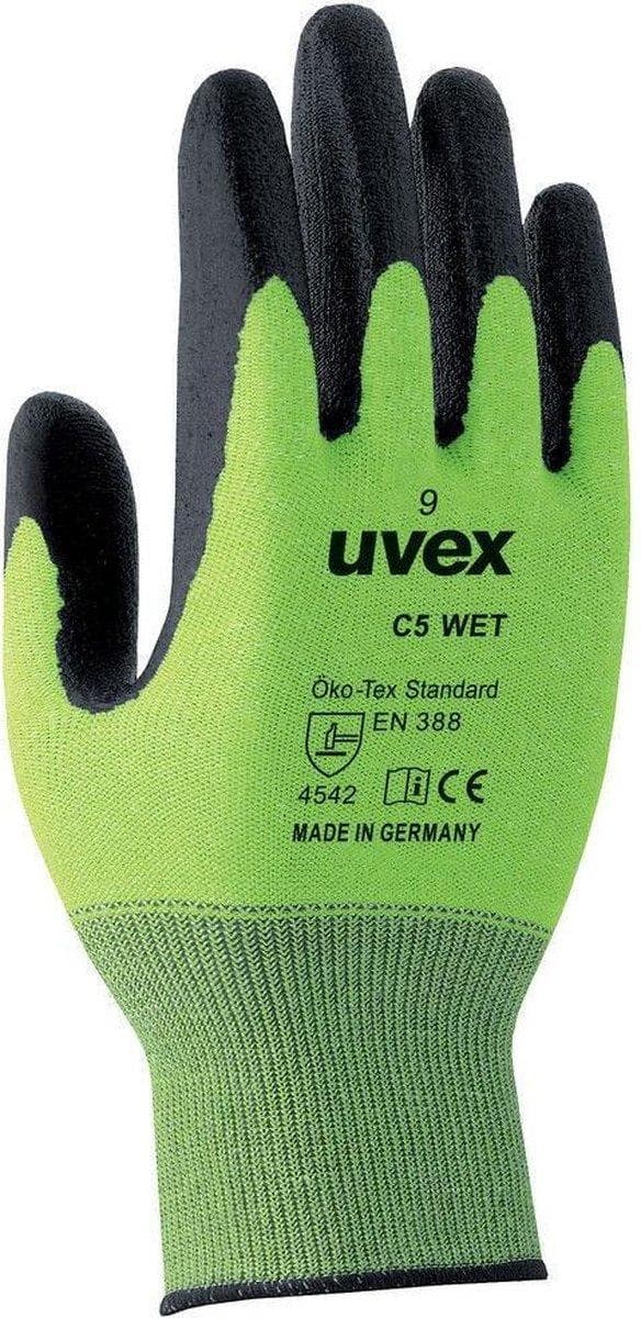 Uvex C500 Wet Cut Protection Handske, størrelse 9