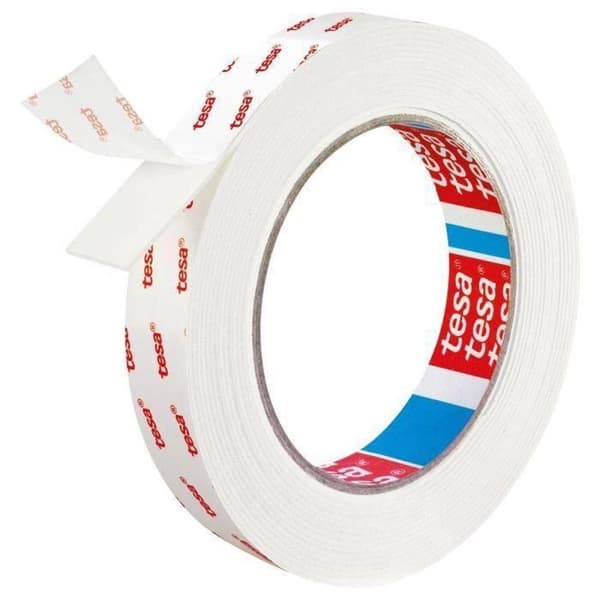 Tesa monteringstape dobbeltsidet til tapet & gips 10 kg/m - 5 mx 19 mm.