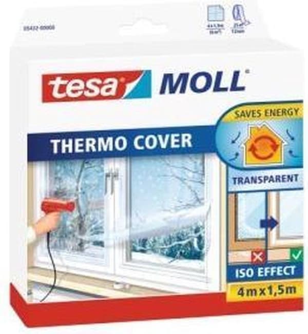 Tesa tesamoll termopeite PE ikkunaeristekalvo - 4 x 1,5 metriä