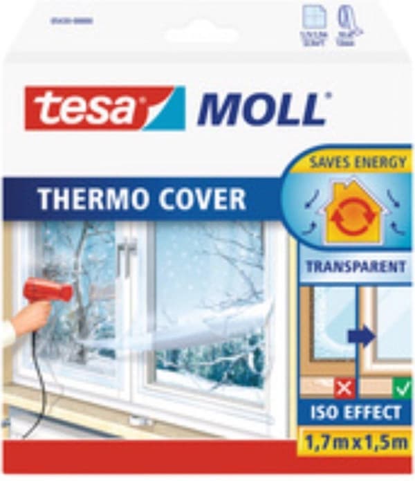 Tesa tesamoll termopeite PE ikkunaeristekalvo - 4 x 1,5 metriä