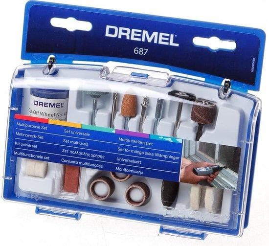 Dremel 687 - Roterende værktøjstilbehørssæt - 52 dele - til Dremel 3000, 4000, 4200, 7700, 8100, 8200
