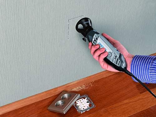 Dremel 565 monitoimileikkaussarja, lisävarustesarja 1 lisälaitteella ja 3 leikkuria monitoimityökalun leikkaamiseen ja jyrsintään