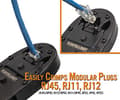 Miniatyrbillede 2 af 6: INTELLINET universal crimpeværktøj til RJ45, RJ12 og RJ11 modulære stik (211048)