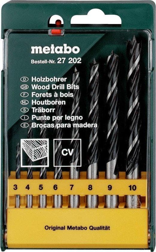 Metabo 627202000 træspiralborsæt 8 styk 1 styk (627202000)