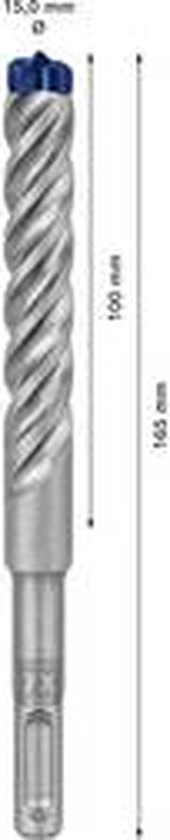 Bosch Tillbehör EXPERT SDS plus-7X 2608900127 Slagborr 1 st 15,00 mm Kombinerad längd 165 mm SDS-Plus 1 st.