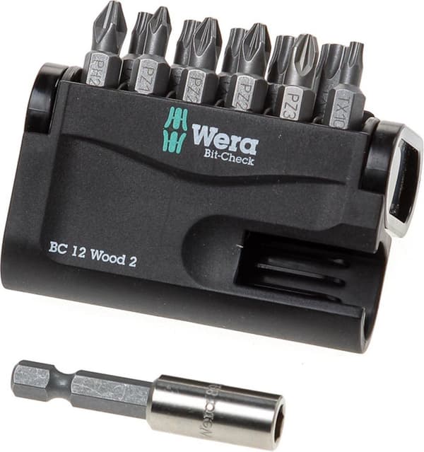 Wera 5057422001 12-delad Bit-Check 12 Wood 2 Bits set