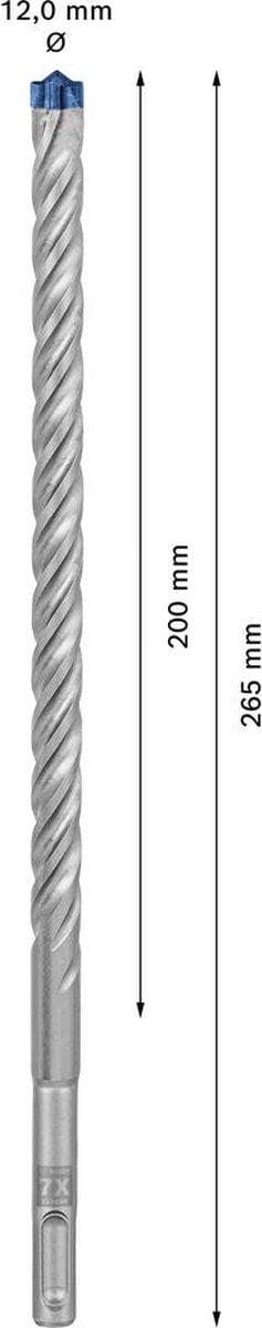 Bosch 2608900110 EXPERT Slagborr SDS plus-7X 12x200x265mm