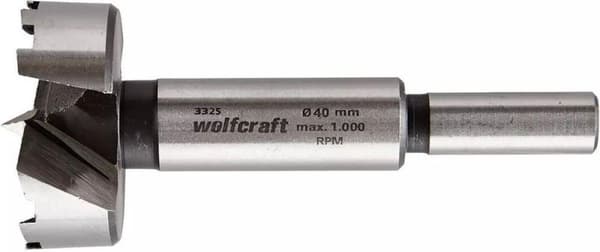 Wolfcraft 3325000 Forstner borr 40 mm skarvlängd 90 mm Cylinderskaft 1 st