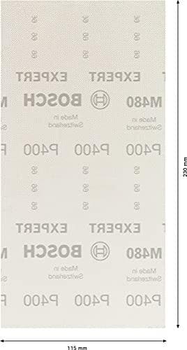 Bosch Professional 10x Expert M480 -hiomaverkko kovapuulle, väri puulle, 115 x 230 mm, karkeus 400, lisävarusteet orbitaalihiomakoneet