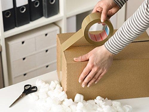 tesapack® Ultra Strong - PVC-tejper för fast förpackning och säker buntning - brun - 66 mx 50 mm - 3 rullar