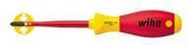 Wiha 3281 SoftFinish elektrisk slimFix PlusMinus Skruetrækker - Pozidriv/Slot - SL/PZ1 x 80mm