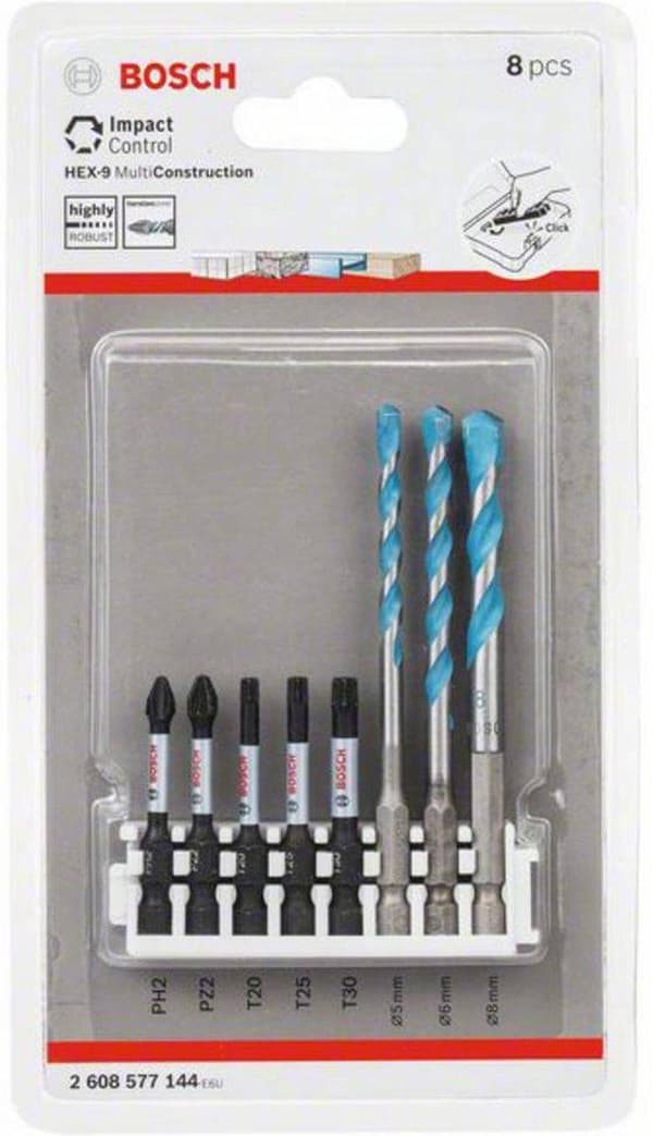 Hex-9mc 5,6,8mm; Bit 50 mm 5x