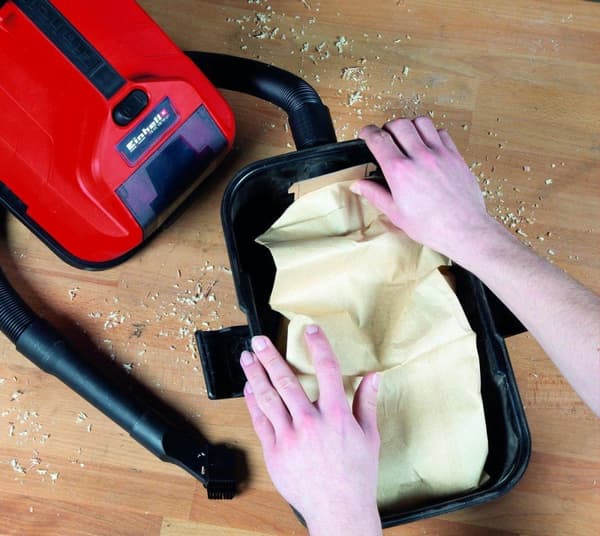 Einhell Dammsugarpåsar - 10 liter - 5 st - Lämplig för TE-VC 18/10 Li Solo