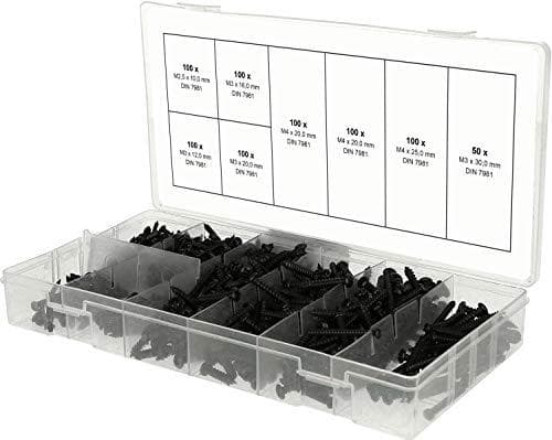 KS TOOLS Werkzeuge-Maschinen GmbH Sortiment af anboringsskruer, M2.5-M3, 750 stk (970.0800)