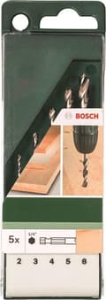 Miniatyrbillede 3 af 3: Bosch Træboresæt med sekskantet skaft - 5-delt