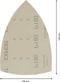 Miniatyrbillede 3 af 6: Bosch Professional 10x Expert M480 slibenetsæt (til hårdttræ, maling på træ, 100x150 mm, korn 180, multi-sliber tilbehør)