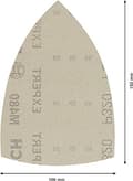 Pikkukuva 3 / 6: Bosch Professional 10x Expert M480 hiomaverkkosarjat (kovapuulle, maali puulle, 100x150 mm, 320 karkeus, monihiomakoneen lisävaruste)