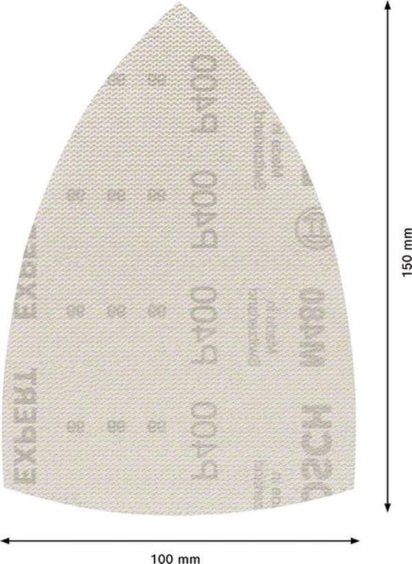 Bosch tilbehør EXPERT M480 2608900733 Slibenet til multisliber Uperforeret Kornstørrelse 400 (LxB) 150 mm x 100 mm 10 stk.