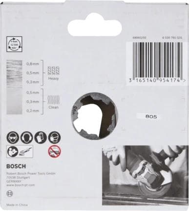 Bosch tung til metal X-Lock - rund børste - til metal - 115 mm