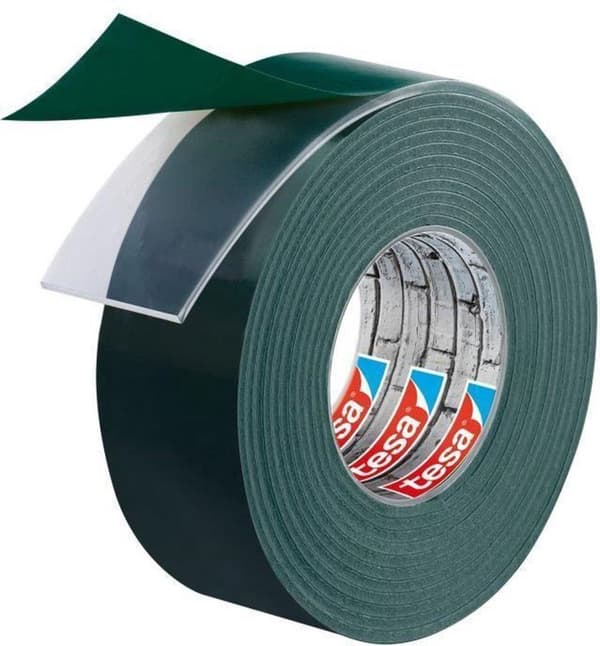 1x Tesa dobbeltsidet monteringstape på rulle til mursten 1,5 meter - DIY materiale - Husholdningsartikler - Tesa Powerbond - Vandtæt - Monteringstape