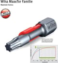 Miniatyrbild 4 av 5: Wiha Bitset TY-bits 29 mm TORX® (T25) 5-delat 1/4" i kartong (42111)