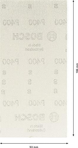 Bosch Professional 10x Expert M480 slibenet (til hårdttræ, maling på træ, 93x186 mm, korn 400, tilbehør til orbitalsliber)