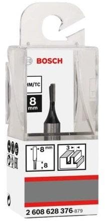 Bosch - Pindfræsere 8 mm, D1 3 mm, L 8 mm, G 51 mm