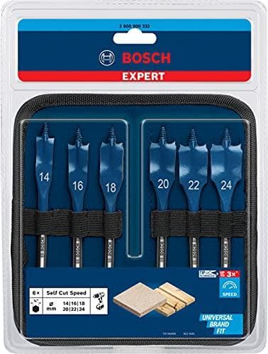 Bosch Expert - borrset - för trä, spånskivor, barrträ, spånskiva - 3 stycken - 25 mm, 20 mm, 22 mm - längd: 152 mm
