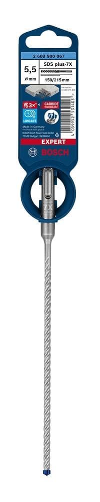 Bosch Expert SDS-plus-7X - boremaskine - til beton, armeret beton, granit, hærdet beton, gnejs - hammerindsats - 5,5 mm - SDS-plus - længde: 215 mm
