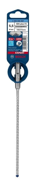 Miniatyrbillede 7 af 7: Bosch Expert SDS-plus-7X - boremaskine - til beton, armeret beton, granit, hærdet beton, gnejs - hammerindsats - 5,5 mm - SDS-plus - længde: 215 mm