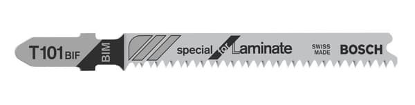 Bosch special til Laminat T 101 BIF - Stiksavklinge - til træ, massivt træ, laminat, laminat, højtrykslaminat (HPL), multiplex paneler - 5 stykker - T